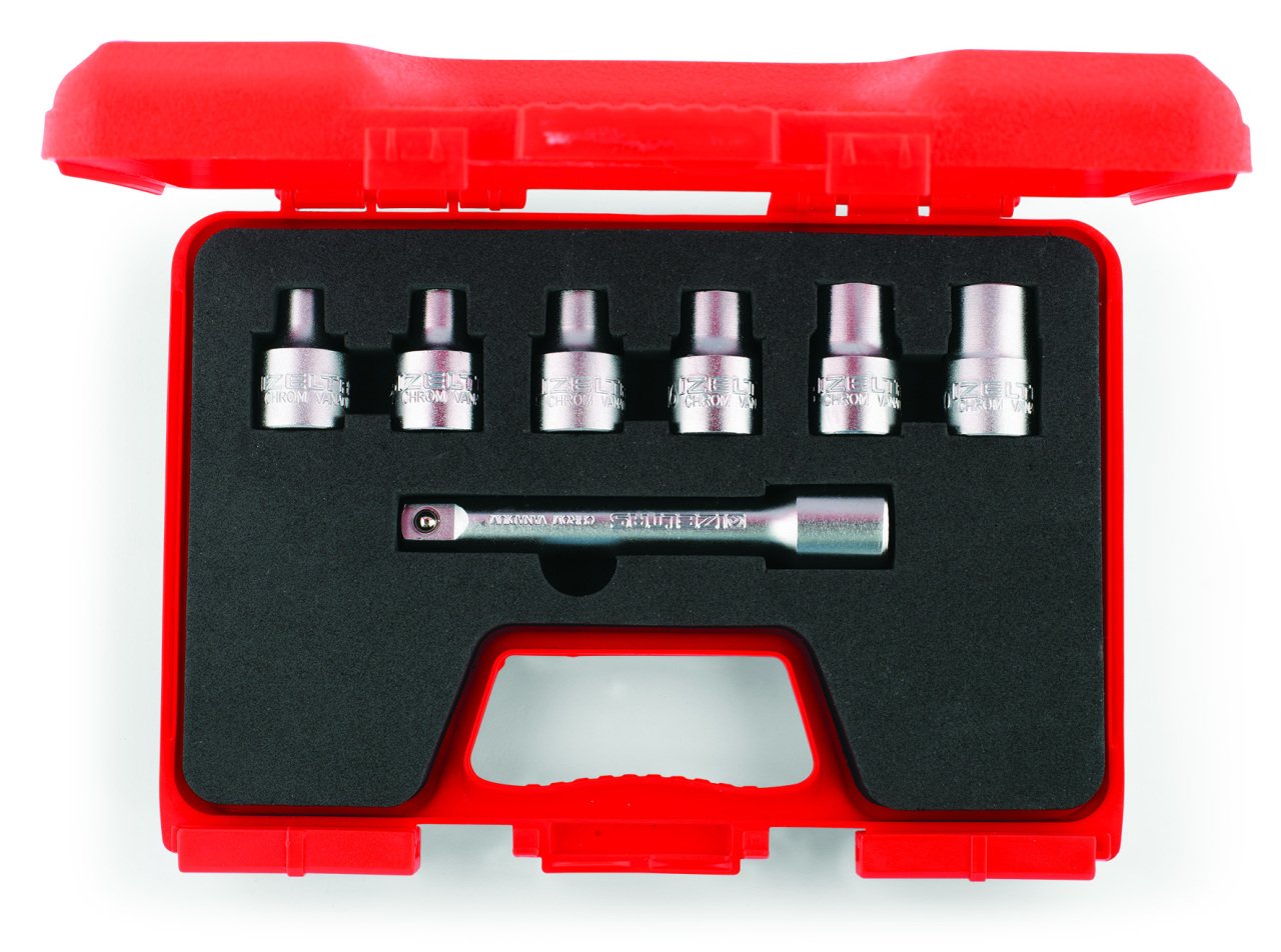 İzeltaş 1113006007 7 Parça 1/2 Torx Star Lokma Anahtar Takımı