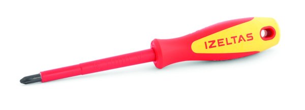 İzeltaş 1000V İzoleli Elektrikçi Yıldız Uçlu Tornavida 4.5x80 mm 4145184580