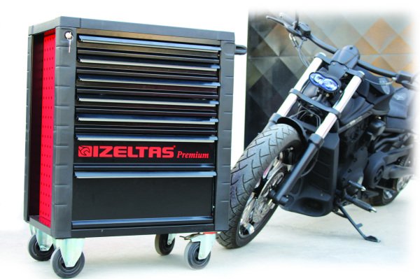 İzeltaş 8245007096 245 Parça Premium Serisi Takım Dolabı 7 Çekmeceli