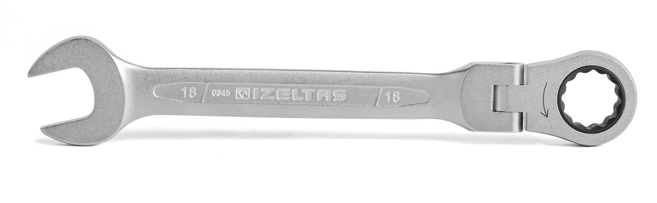 İzeltaş Mafsallı Cırcır Kombine Anahtar 18 mm 0345020018